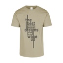 Playera CR/MC Estampada THE BEST DREAM WAKE UP