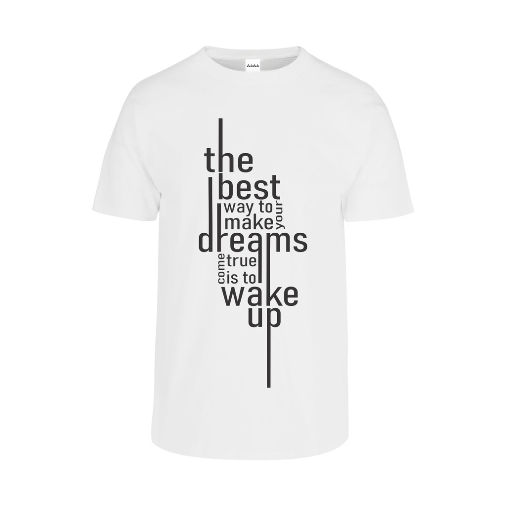 Playera CR/MC Estampada THE BEST DREAM WAKE UP