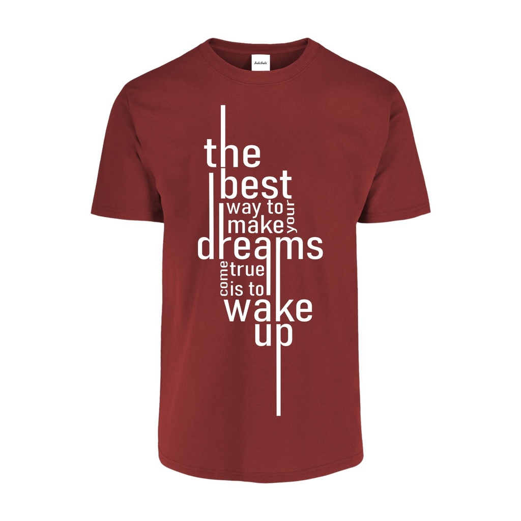 Playera CR/MC Estampada THE BEST DREAM WAKE UP