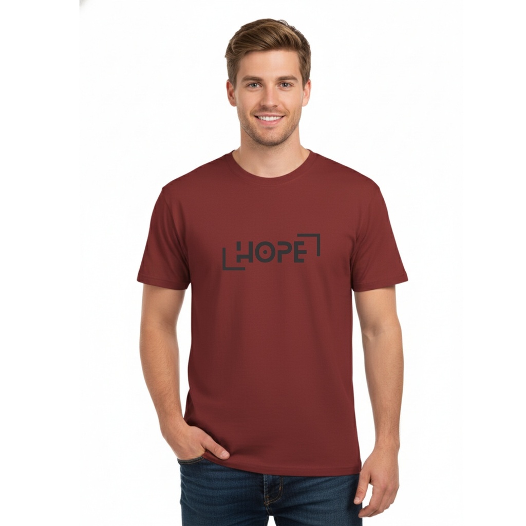 Playera CR/MC Estampada HOPE