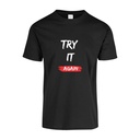 Playera CR/MC Estampada TRAY IT AGAIN